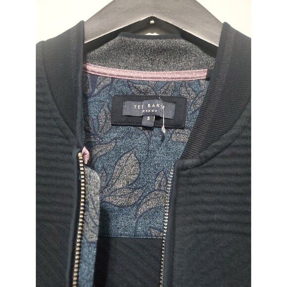 Ted Baker London Zip Up Jacket Men’s Black Size 5 X-large XL - Picture 9 of 15